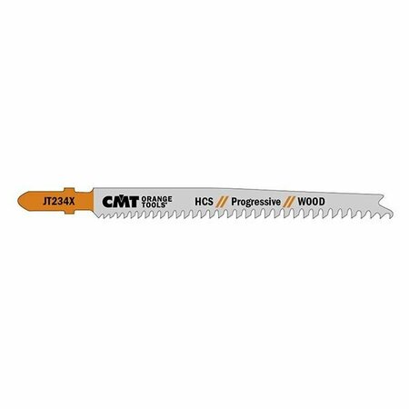 CMT ORANGE TOOLS JIG SAW BLADES WOOD/THIN&THICK, 5 Pack, 5PK JT234X-5